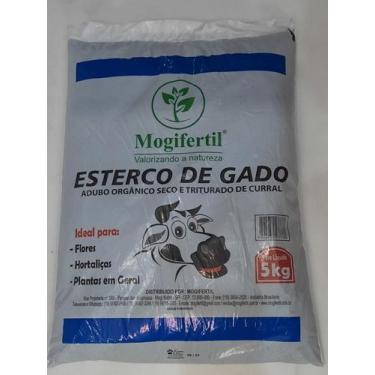 Imagem de Adubo orgânico esterco bovino / gado curral  5 kg - Mogifertil