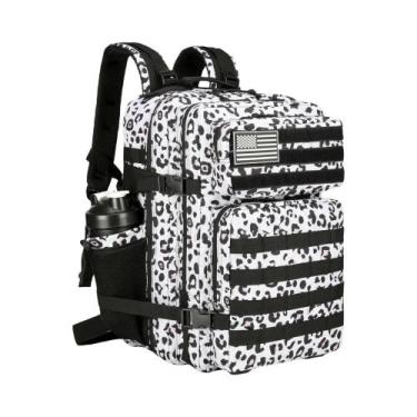 Imagem de Mochila Tática Grande 45L 3P Impermeável Para Caminhadas, Camping E Es