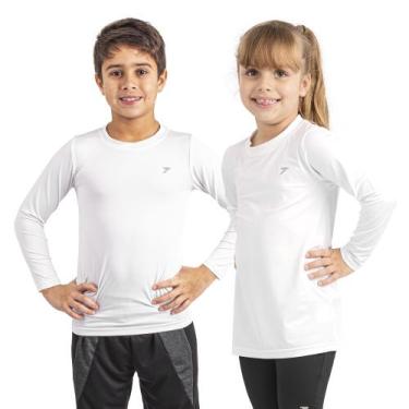 Imagem de Camiseta Térmica Skin Infantil III Manga Longa 04416, Branco, GG