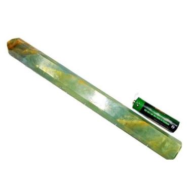 Imagem de Vara de Cristal ou Varinha Bastão Pedra Onix Verde Brasileiro - Crista