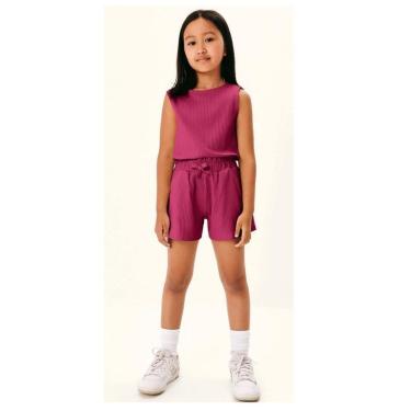 Imagem de Hering Kids Conjunto Regata e Shorts Canelado-Feminino