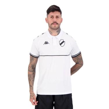 Imagem de Camisa Polo Kappa Vasco Monochromatic Masculina - Branco 3G-Masculino