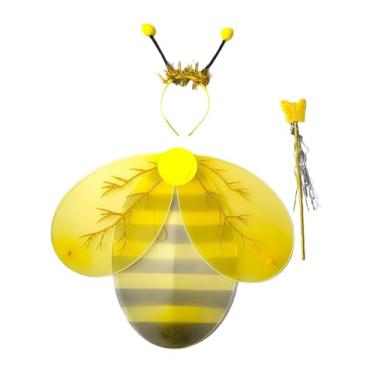 Imagem de Colaxi Fantasia de Abelha Infantil - Adereços para Fotos, Cosplay, Apresentações de Palco, Festas à Fantasia e Bailes de Máscaras, Style C