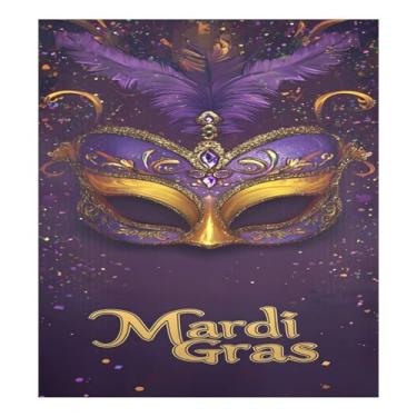 Imagem de Qilmy Máscara de carnaval de carnaval capa de ímã de lava-louças 58 x 66 cm capas decorativas de geladeira para porta frontal adesivo de folha magnética máquina de lavar louça painel de geladeira