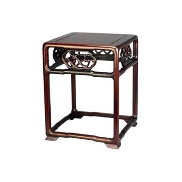 Imagem de KHUTRW3D Base de vaso interior sala de estar suporte de bonsai esculpido a céu aberto, exibição de base de planta de madeira de galho ácido