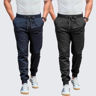 Imagem de Kit 2 Calça Jogger Masculina Casual Slim Fit Treino Academia-Masculino