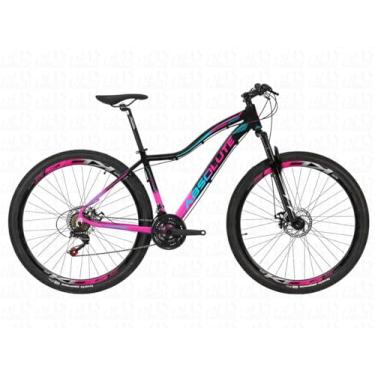 Imagem de Bike Feminina Absolute Hera Aro 29 Alumínio 6061 Leve e Resistente 24V Relação 3x8 Suspensão Dianteira Freio a Disco para Trilhas e Uso Urbano,17,Preto Rosa