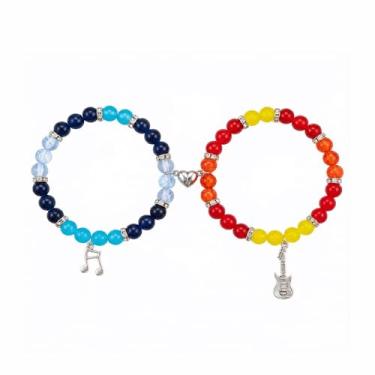 Imagem de SAVITO Pulseiras de amizade combinando Kroean Pop Huntrix para roupas acessórios rumi jinu zoey mira bijuterias de Natal presentes para meninas e crianças, One Size, Vidro, Sem Pedra Preciosa