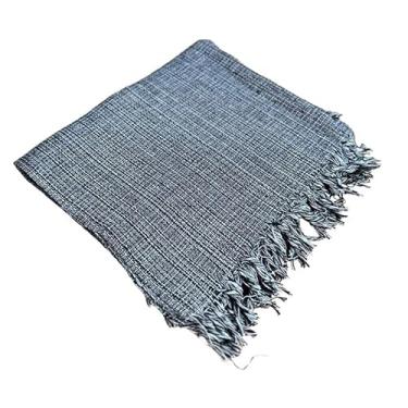 Imagem de Manta para Sofá King Gigante Algodão 3,00 x 1,80 Protetor Decoração(King Cinza Mesclado)