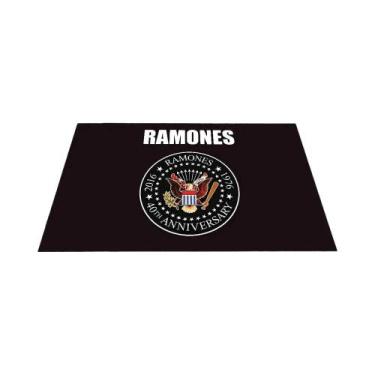 Imagem de Bandeira Ramones Em Poliéster Impressa Para Decoração De Carros, Garag