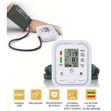Imagem de Aparelho Para Medir Pressão Arterial Com Voz Digital Automático De Bra