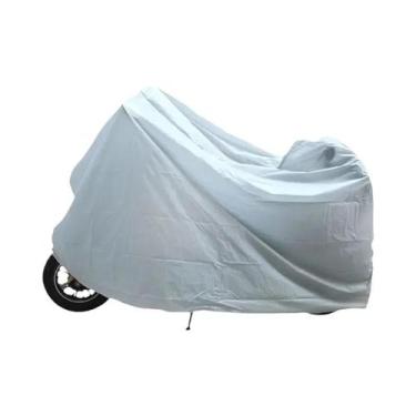 Imagem de Capa Protetora Impermeável Prateada Para Moto, Bicicleta E Veículos El