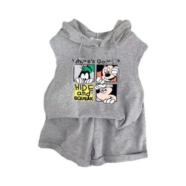 Imagem de Conjunto Infantil Mickey Mouse 2 Peças: Camiseta E Shorts - Roupa Infa