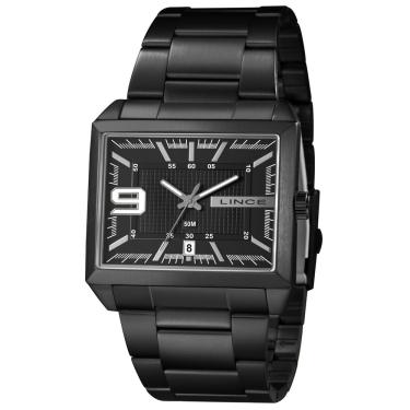 Imagem de Relógio Lince Masculino Ref:Mqn4752l46 P2px Retangular Black
