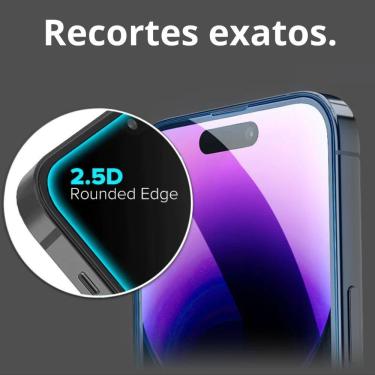 Imagem de Película 3d Para Iphone 15 Normal + Case Transparente