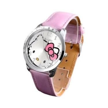 Imagem de Relógio De Quartzo Hello Kitty Com Mostrador Colorido Para Crianças, R