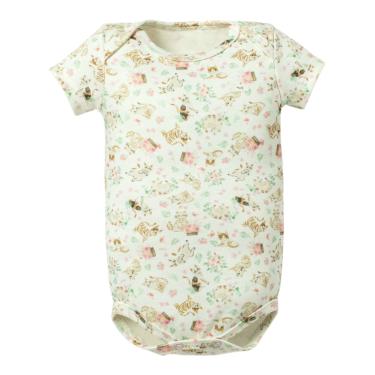 Imagem de Body Bebê Curto Menina Estampado Off White Gatinhos - Hug