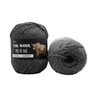 Imagem de Fio De Lã Misturada De Cashmere De Yak E Merino Para Tricô E Crochê De