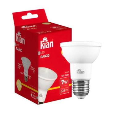 Imagem de Lâmpada Led Par20 7w 2700k E27 Luz Branco-quente Spot Foco - kian