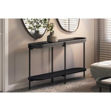 Imagem de Aparador De Sala Jantar Monaco C- 1 Prateleira Preto - Linea Brasil