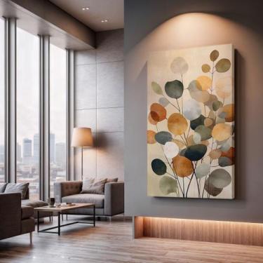 Imagem de Quadros Decorativos Jardim Abstrato 90x60 Moderno Luxo Sala Quarto Esc
