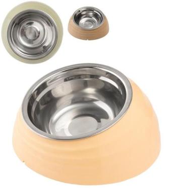 Imagem de Comedouro Bebedouro Inox Plástico 400Ml - Fluffie