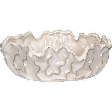 Imagem de VASO DECORATIVO ENFEITE CASA HOME&CO CERÂMICA 9x30x30cm MARFIM