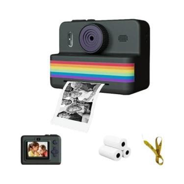 Imagem de Câmera Digital Infantil Portátil Com Impressora Térmica Instantânea De