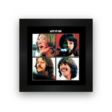 Imagem de Quadro Azulejo com moldura Beatles Let it be 15x15 - Artgeek