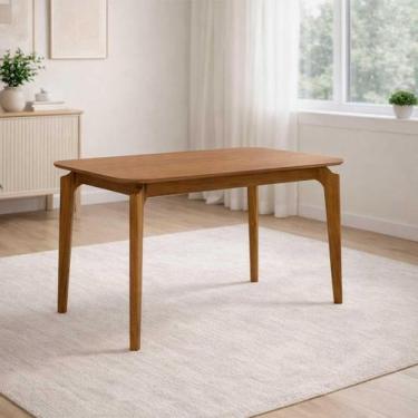 Imagem de Mesa para Sala de Jantar Ficus 160cm Tampo em MDF Madeira/Cinamomo - N