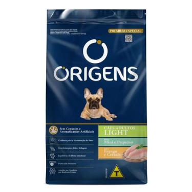 Imagem de Ração Origens Light Cães Adultos Mini-Pp Frango E Cereais 3Kg