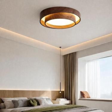 Imagem de Luminária de Teto Led Plafon Eclipse Circular Metal 3 Luzes Para Sala 