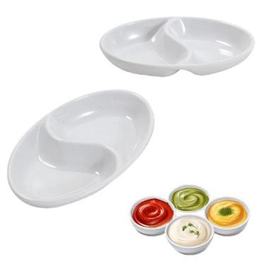Imagem de Petisqueira Dupla em Melamina Molheira Premium 11cm - Floripa