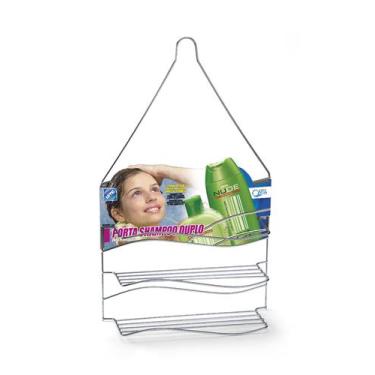Imagem de Porta Shampoo Arthi Onda Cromado Prata, UNICA