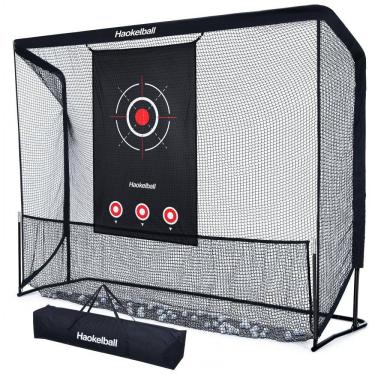 Imagem de Rede de Treino de Golfe com Alvo para Uso Interno ou Externo - Rede de Golfe Resistente 10x7,5ft com Bolsa de Transporte,Haokelball.