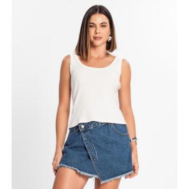 Imagem de Regata Feminina Em Ribana Rovitex Bege, P, Bege