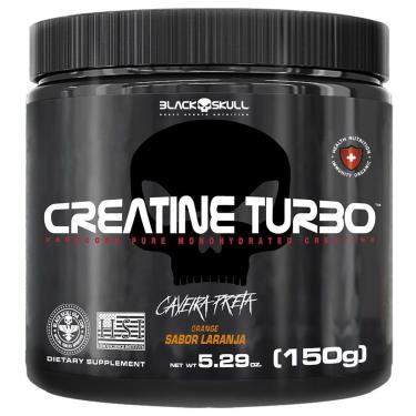Imagem de Creatine Turbo Monohidratada - 150g Laranja - Black Skull-Unissex