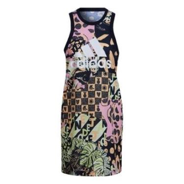 Imagem de Vestido Regata Algodão FARM Print Adidas-Feminino