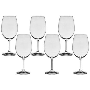 Imagem de Taça De Cristal Bohemia Para Vinho 540 ml Lara 6 Peças - Bohemia Cryst