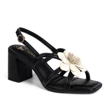 Imagem de Sandália Tanara de Salto Bloco Feminina T9255-Feminino