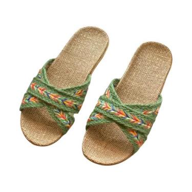 Imagem de Chinelos De Praia Florais Boêmios Para Mulheres, Confortáveis Para Uso