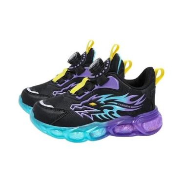 Imagem de Tênis Infantil De Couro Antiderrapante Para Meninos, Sapatos Casuais L