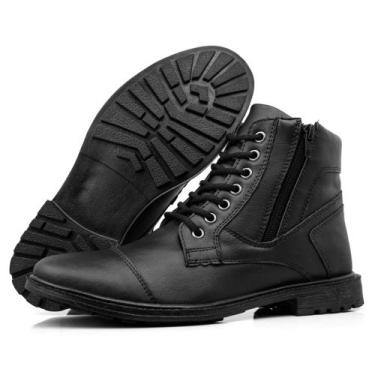 Imagem de Bota Coturno Casual Masculino Cano Baixo Preto - STREET WALKER, 44