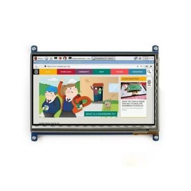 Imagem de Display LCD 7" Touchscreen Capacitivo 1024x600 para Raspberry Pi - Rob