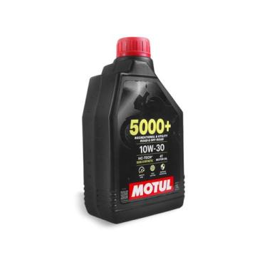 Imagem de Óleo Motor Motul 10W30 5000+ Semi Sintético Motos 4T 1 Litro