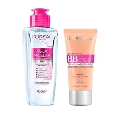 Imagem de L'Oréal Paris Kit Skin Care - Água Micelar + BB Cream Médio Kit-Feminino