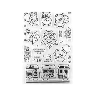 Imagem de Carimbos Transparentes E Matrizes De Corte Para Scrapbooking DIY, Arte