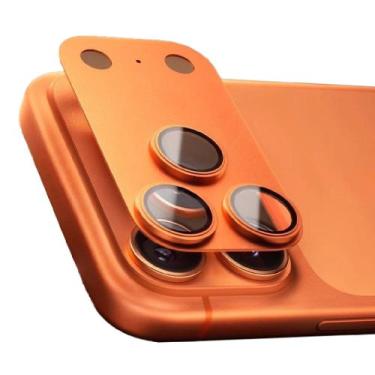 Imagem de Película Câmera Traseira Compatível Com iPhone 17 Pro Max Ar Alumínio 