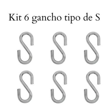 Imagem de Gancho Tipo S Reforçado Rede Armador Balanço Cadeira Saco de Pancada P