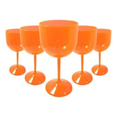 Imagem de 15 Taças Gin Acrílica Cristal Colorido 450ml Elegância Personalização 